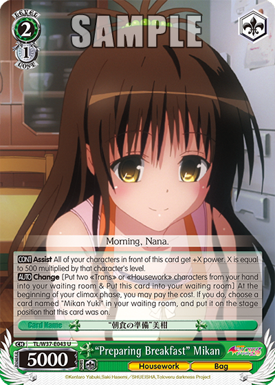 “Preparing Breakfast” Mikan