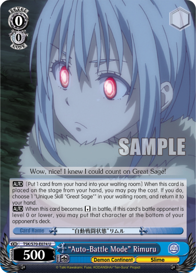 "Auto-Battle Mode" Rimuru