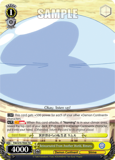 Reincarnated From Another World, Rimuru