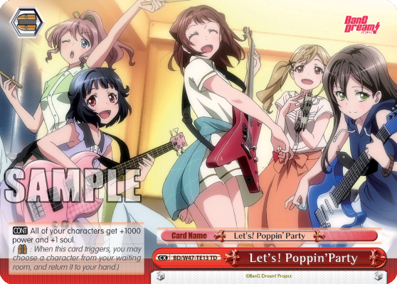 Let's! Poppin’Party BD/W47-TE13