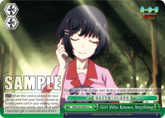 Girl Who Knows Anything NM/S24-E044