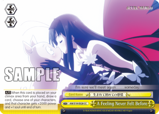 A Feeling Never Felt Before AW/S18-E028