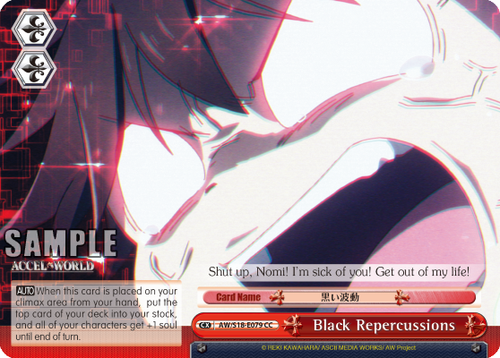 Black Repercussions AW/S18-E079
