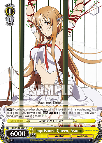 Imprisoned Queen, Asuna SAO/S20-E004