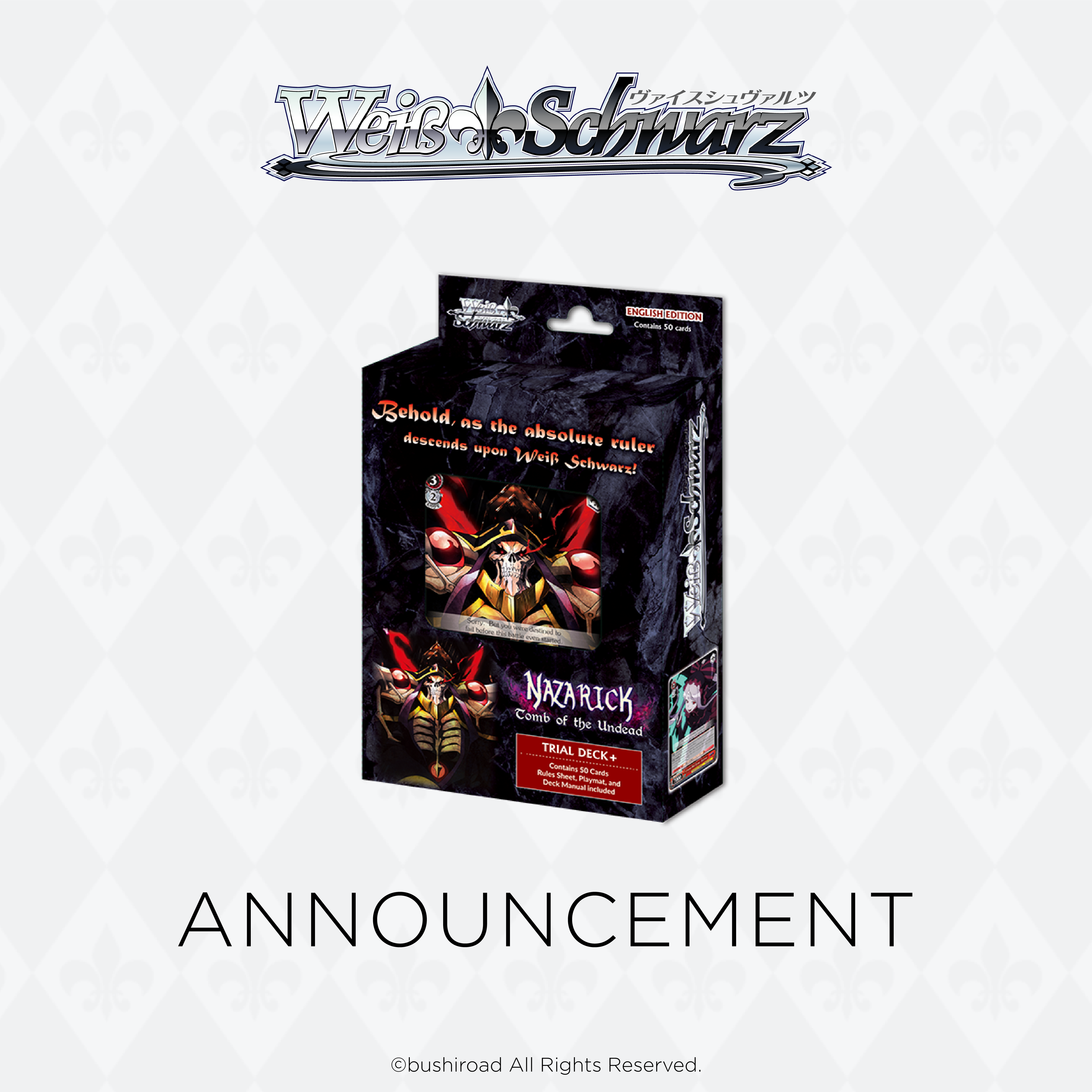 Announcement】 Reprints for Trial Deck+ Nazarick: Tomb of the