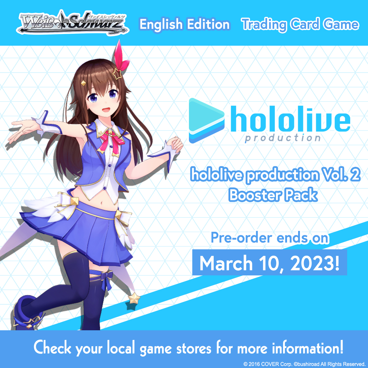 hololive booster box vol 2 Re Birth for You Pack Plus Production Vol. a VTuber agency that consists of the talent groups hololive and Holostars Announcement】 Release schedule for hololive