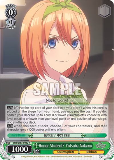 Honor Student? Yotsuba Nakano