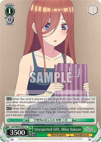 Unexpected Gift, Miku Nakano