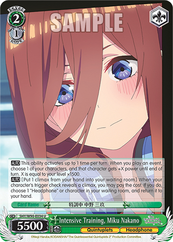 Intensive Training, Miku Nakano