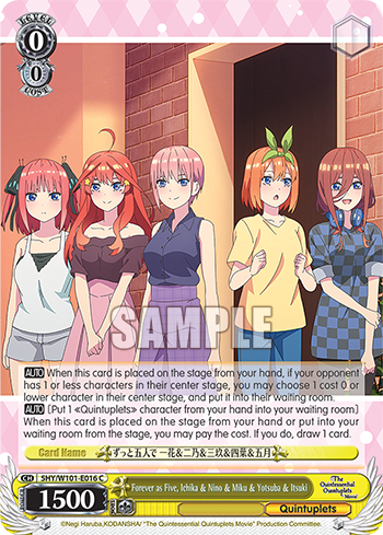 Forever as Five, Ichika & Nino & Miku & Yotsuba & Itsuki