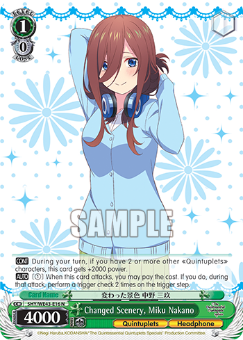 Changed Scenery, Miku Nakano