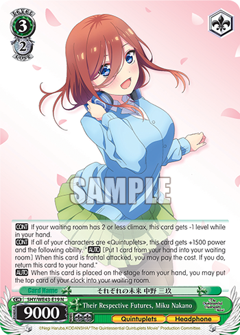 Their Respective Futures, Miku Nakano