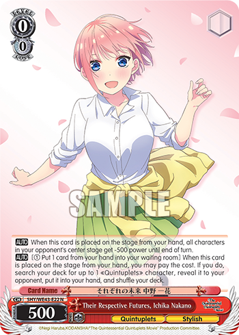 Their Respective Futures, Ichika Nakano