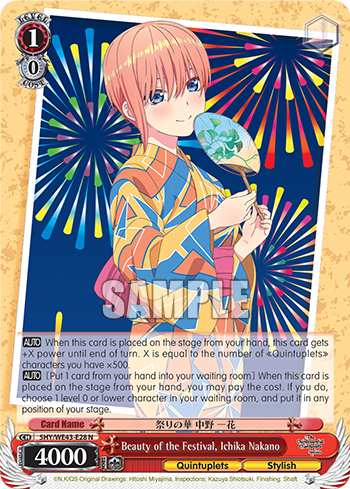Beauty of the Festival, Ichika Nakano