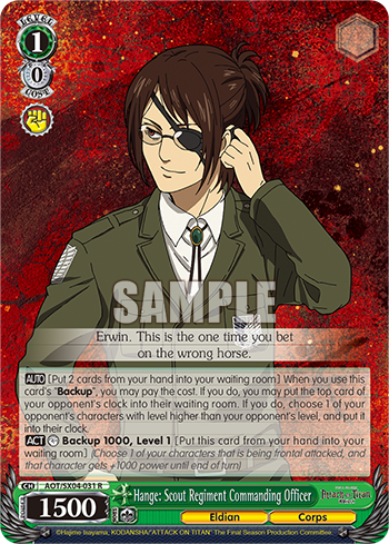 Hange: Scout Regiment Commanding Officer