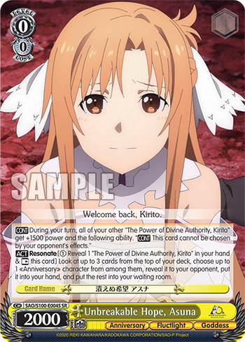 Unbreakable Hope, Asuna decoding=