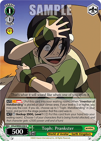 Toph: Prankster