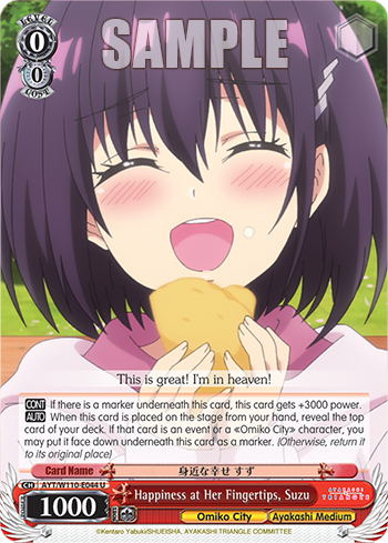 Happiness at Her Fingertips, Suzu