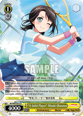 "A Solid Player" Misaki Okusawa