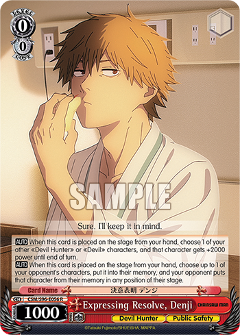 Expressing Resolve, Denji