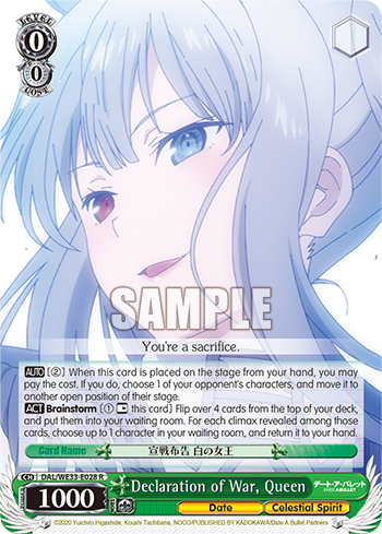 Declaration of War, Queen