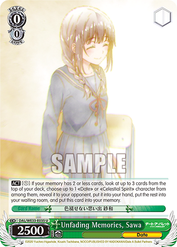 Unfading Memories, Sawa