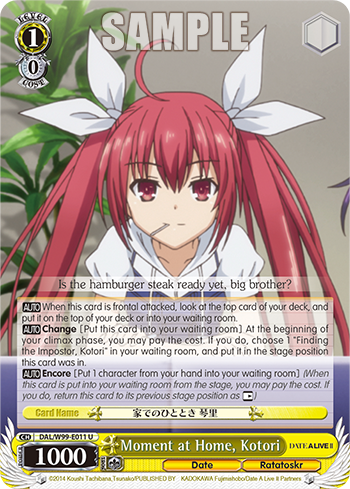 Moment at Home, Kotori