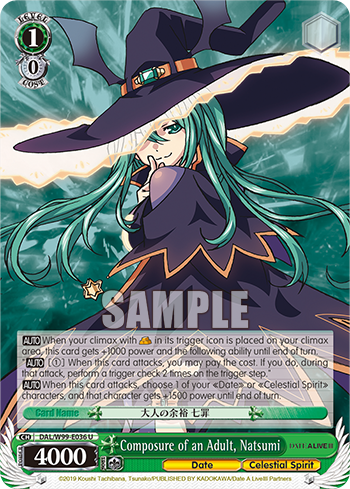 Composure of an Adult, Natsumi
