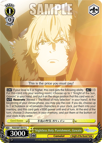 Nightless Holy Punishment, Gawain
