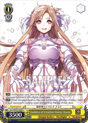 Goddess of Creation Stacia, Asuna decoding=