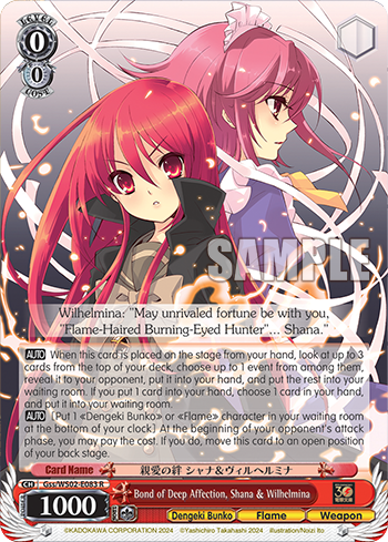 Bond of Deep Affection, Shana & Wilhelmina