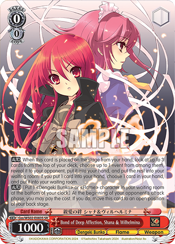 Bond of Deep Affection, Shana & Wilhelmina