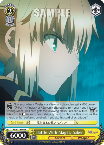 Battle With Mages, Saber