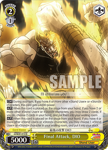 Final Attack, DIO
