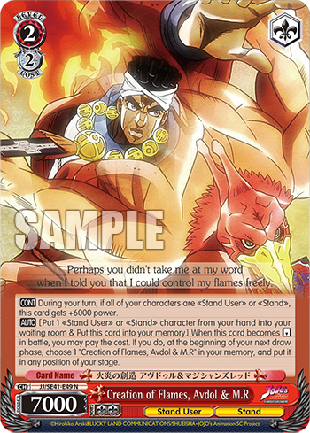 Creation of Flames, Avdol & M.R