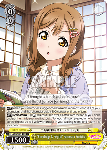 “Knowledge Is Helpful” Hanamaru Kunikida decoding=