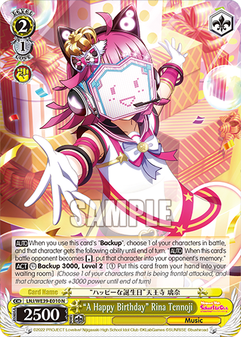 “A Happy Birthday” Rina Tennoji