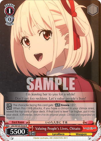 Valuing People’s Lives, Chisato