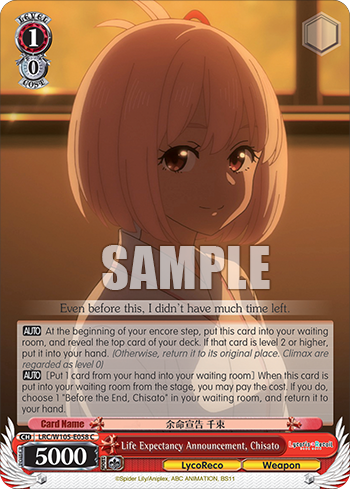 Life Expectancy Announcement, Chisato