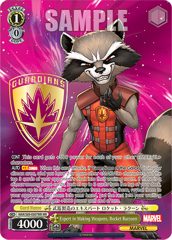 Expert in Making Weapons, Rocket Raccoon decoding=