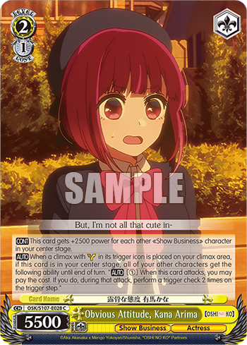 Obvious Attitude, Kana Arima