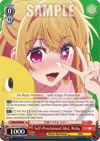 Self-Proclaimed Idol, Ruby