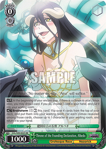 Throne of the Founding Declaration, Albedo