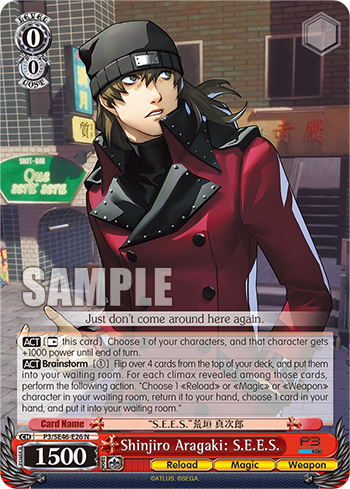 Shinjiro Aragaki: S.E.E.S.