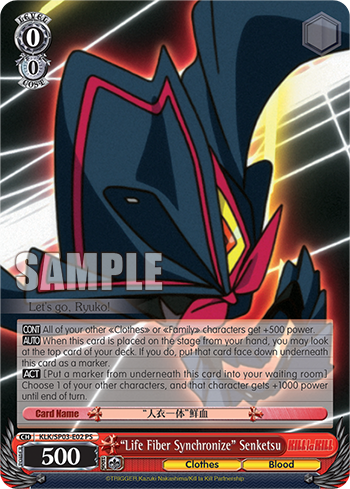 "Life Fiber Synchronize" Senketsu decoding=