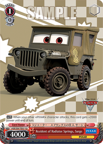 Resident of Radiator Springs, Sarge