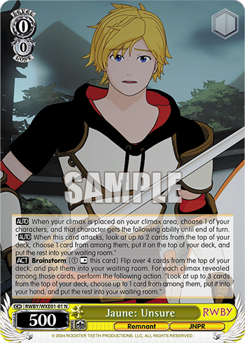 Jaune: Unsure