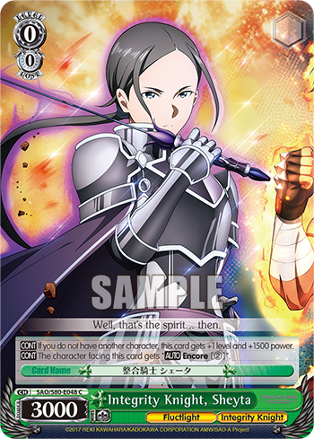 Integrity Knight, Sheyta