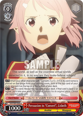 Persuasion to "Convert", Lisbeth