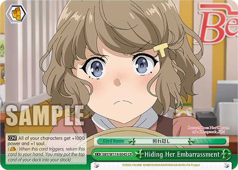 Hiding Her Embarrassment